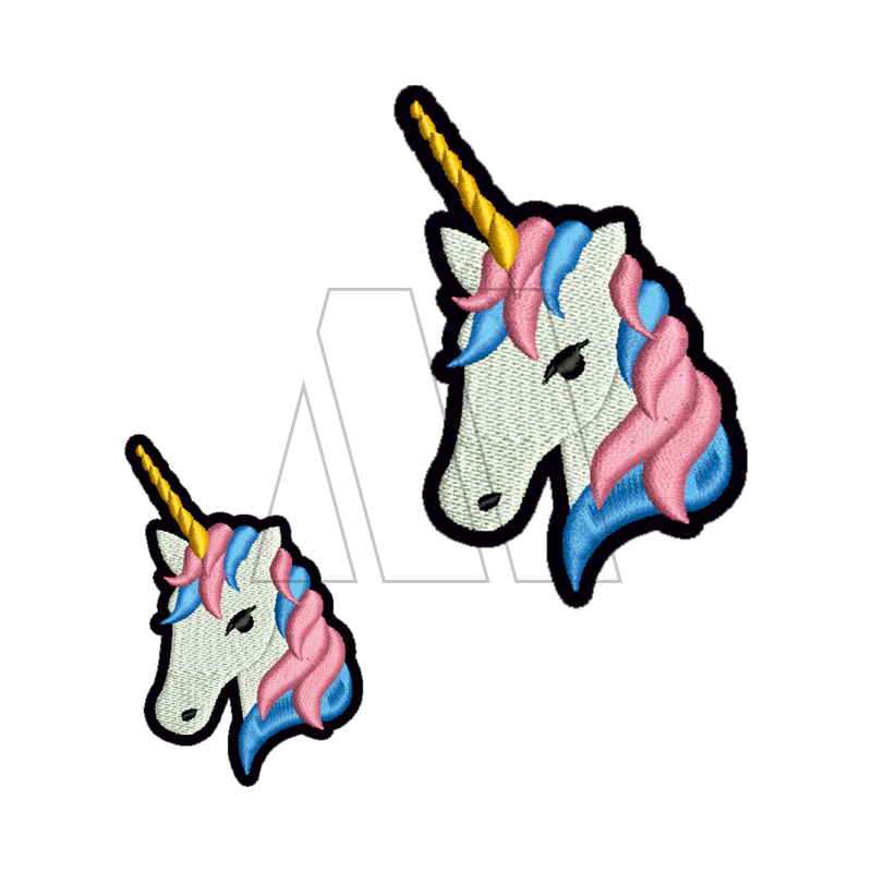 APLIQUE BORDADO TERMOAD. UNICORNIO CH X6UN