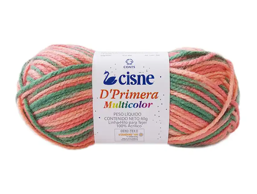 LANA CISNE DE PRIMERA MULTICOLOR 5 OV X 40GRS