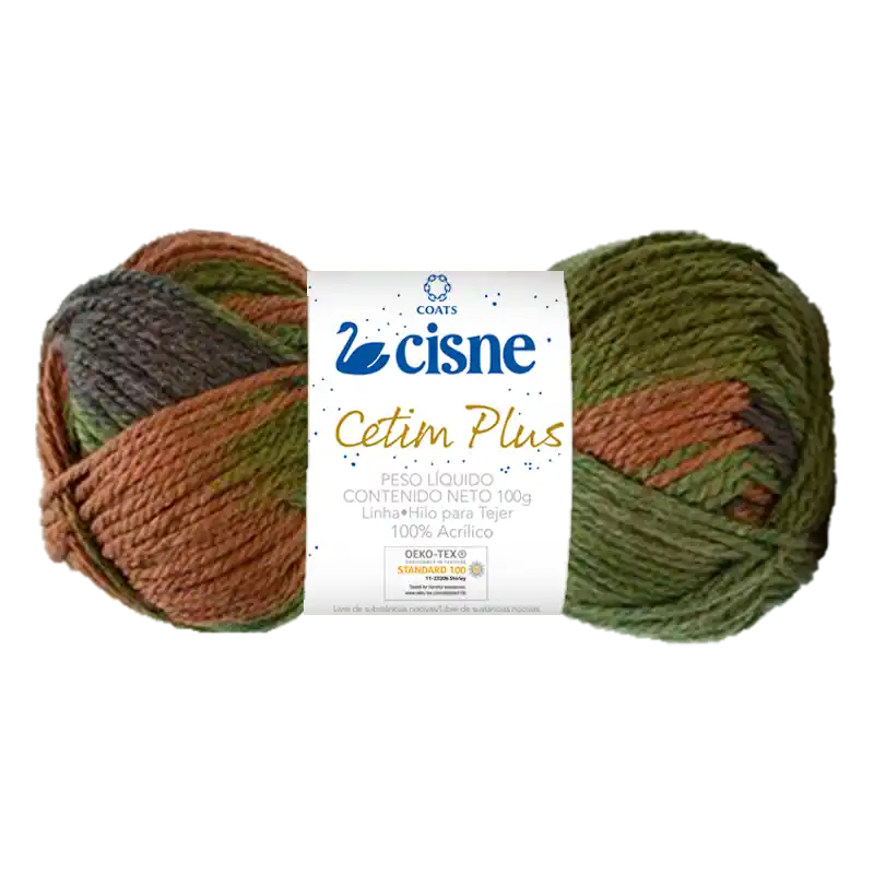 LANA CISNE CETIM PLUS MULTICOLOR 5 OV X 100GRS