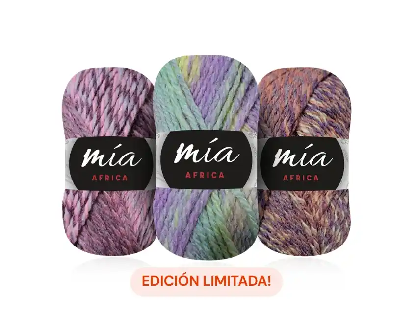 LANA 25%PURA 75%ACRILICO MIA HILADOS AFRICA X 10OV X 100GRS 