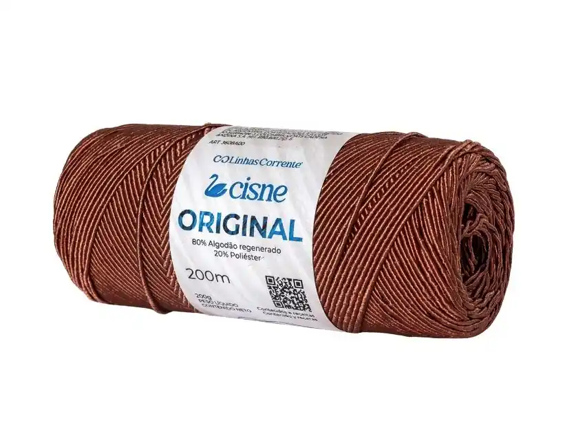 HILO BRILLOSO 80% ALGODON 20% POLIESTER CISNE ORIGINAL 3 OV X 200GRS