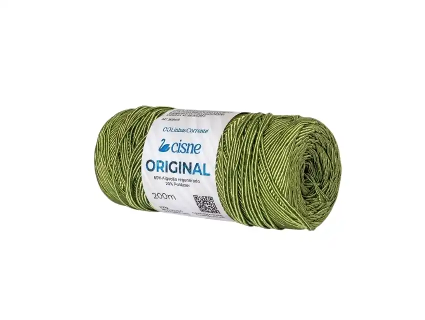 HILO BRILLOSO 80% ALGODON 20% POLIESTER CISNE ORIGINAL 3 OV X 200GRS