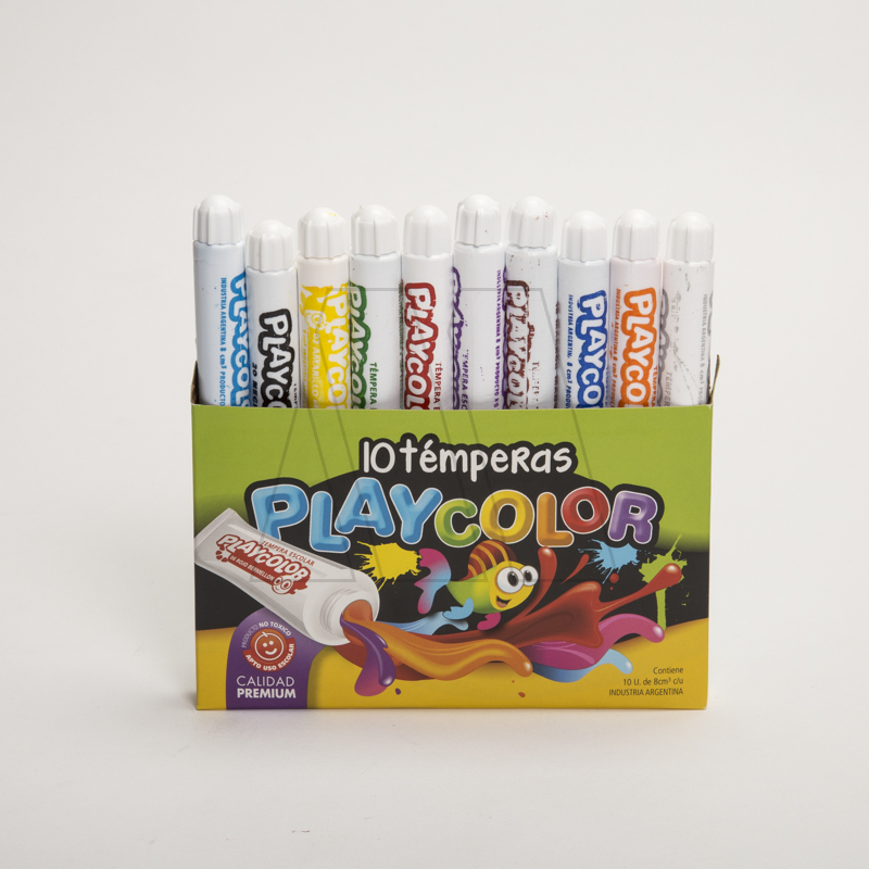 TEMPERA PLAYCOLOR X 10UN SURTIDAS X 8ML